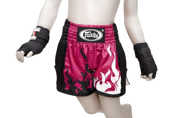 Fairtex Kickboxing Shorts for Kids - "Eternal Flame" - MMA Warehouse