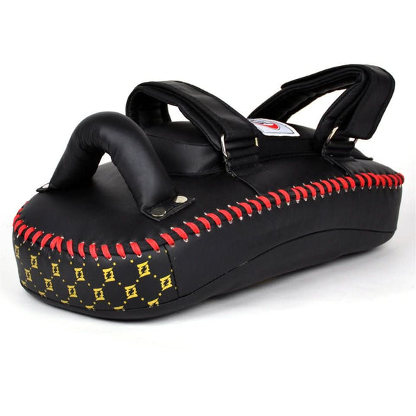 Fairtex KPLC5 Light Weight Thai Kick Pads - Black/Gold - Pair - MMA Warehouse