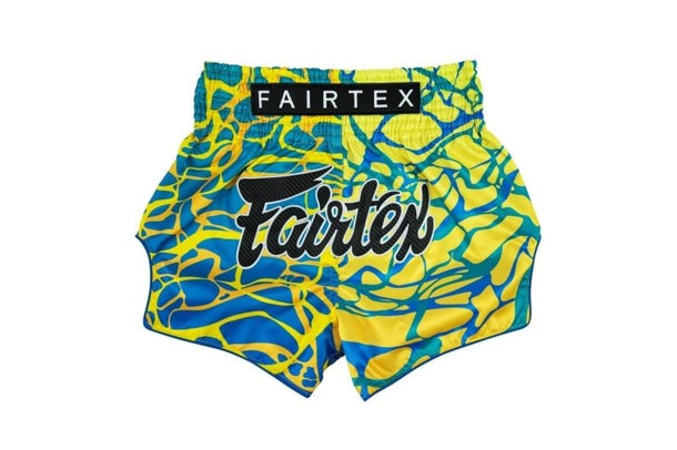 Fairtex "Magma" Green Slim Cut Muay Thai Shorts - MMA Warehouse