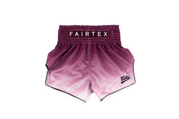 Fairtex Maroon Fade Slim Cut Muay Thai Shorts
