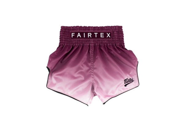 Fairtex Maroon Fade Slim Cut Muay Thai Shorts - MMA Warehouse