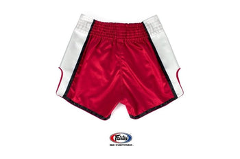 Fairtex Red/White Slim Cut Muay Thai Short