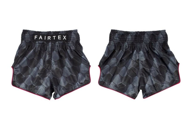 Fairtex "Stealth" Black Slim Cut Muay Thai Short - MMA Warehouse