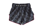 Fairtex "Stealth" Black Slim Cut Muay Thai Short - MMA Warehouse