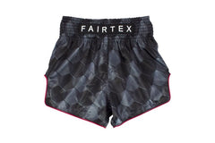Fairtex "Stealth" Black Slim Cut Muay Thai Short - MMA Warehouse