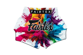 Fairtex White "Funky Soul" Muay Thai Shorts