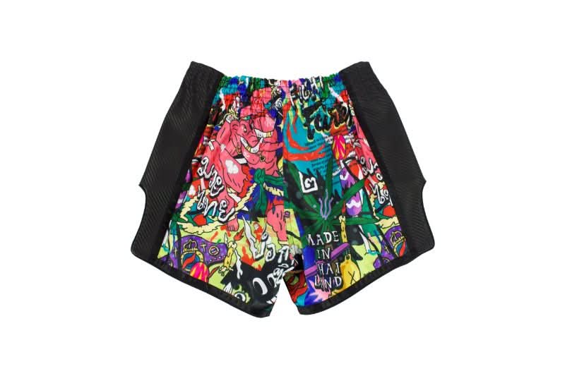 Fairtex URFACE ボクサーパンツ XL Fairtex X URFACE Muay Thai Shorts - Satin Slim Cut