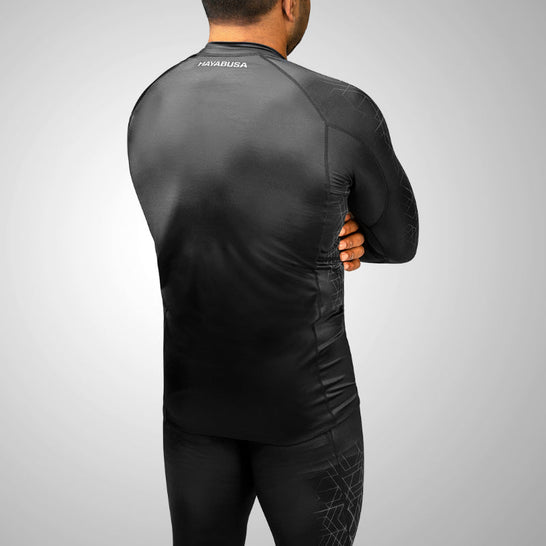 Hayabusa Geo Long Sleeve Rash Guard - MMA Warehouse