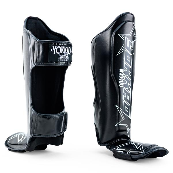 YOKKAO 'Institution' Muay Thai & Kickboxing Shin Guards - Leather