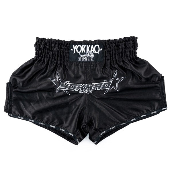 YOKKAO ボクシングショーツ ホワイト/ブラック/レッド YOKKAO 'Institution' Muay Thai Shorts