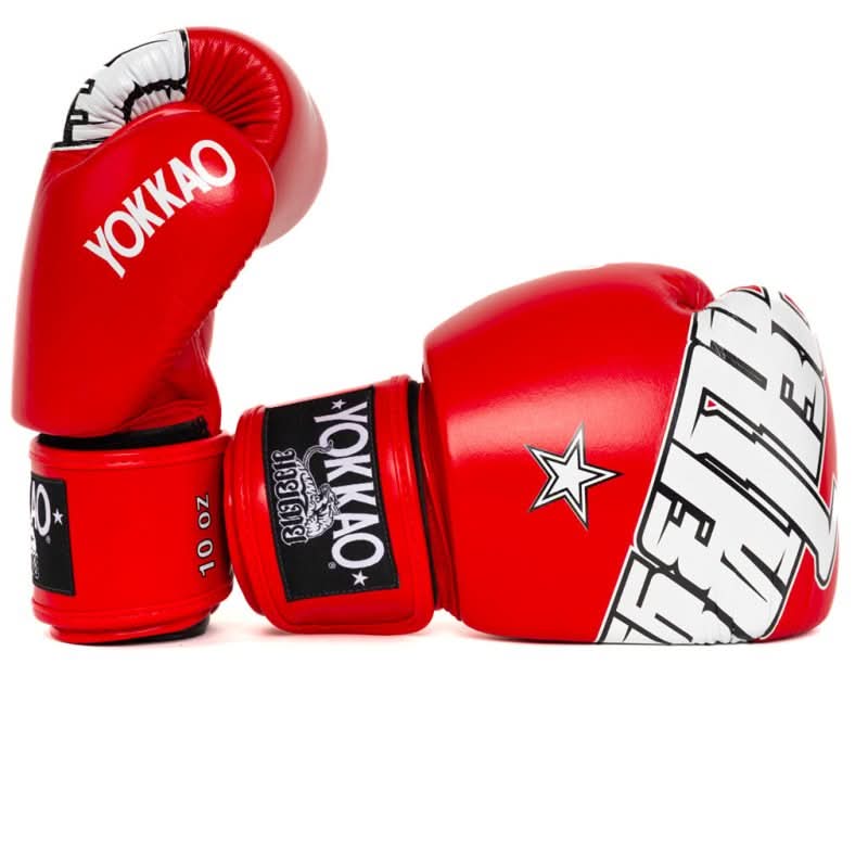 YOKKAO 'Lettering' Muay Thai Gloves - Leather