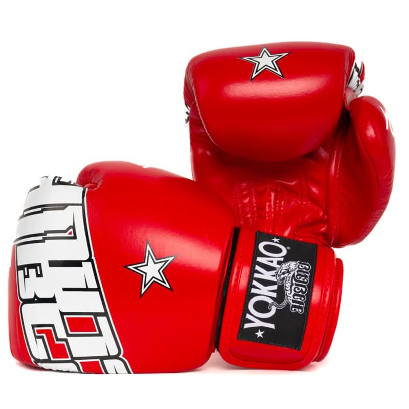 YOKKAO 'Lettering' Muay Thai Gloves - Leather
