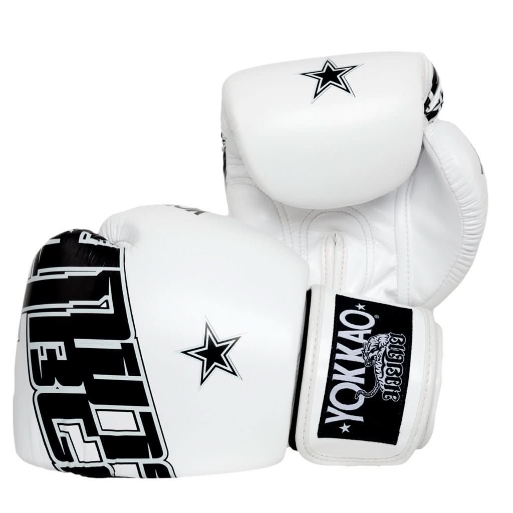 YOKKAO 'Lettering' Muay Thai Gloves - Leather