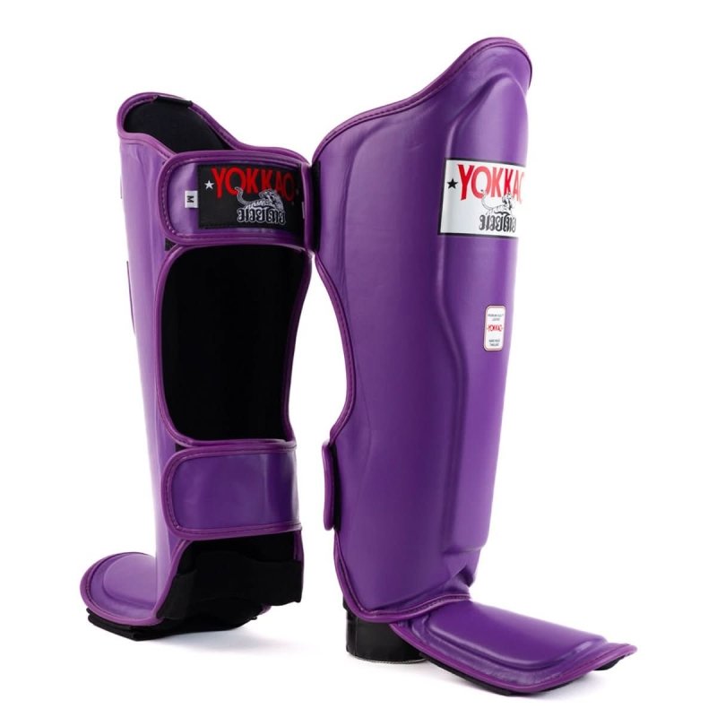 YOKKAO 'Matrix' Muay Thai & Kickboxing Shin Guards - Leather
