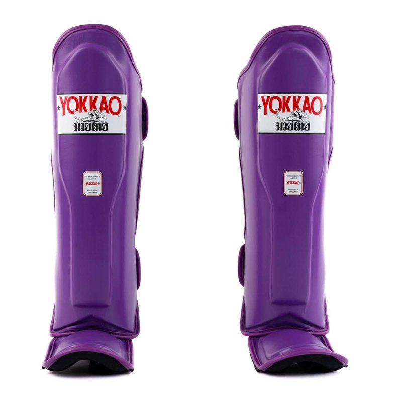 YOKKAO 'Matrix' Muay Thai & Kickboxing Shin Guards - Leather