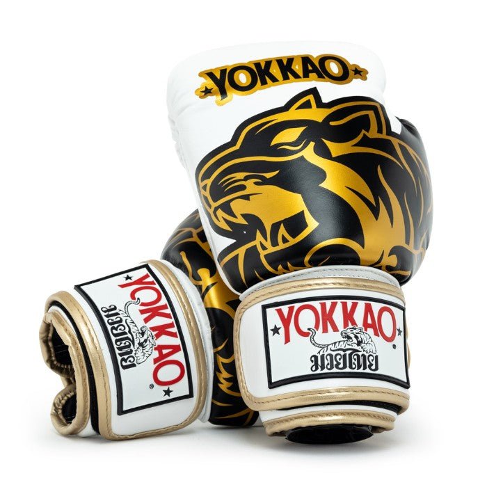 YOKKAO 'Original' Muay Thai Gloves - Gold - MMA Warehouse