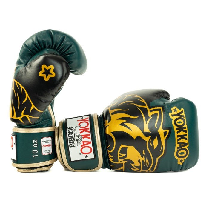 YOKKAO 'Original' Gold Muay Thai Gloves - Synthetic Leather