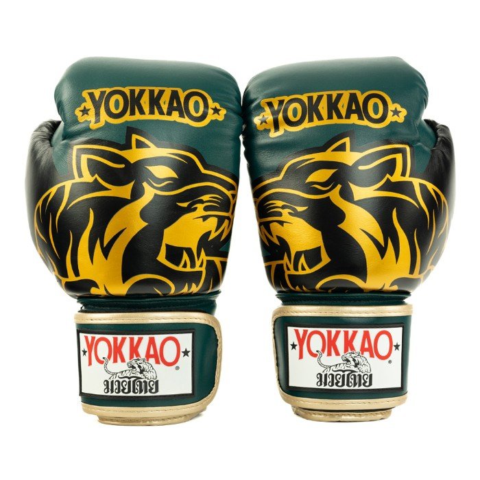 YOKKAO 'Original' Gold Muay Thai Gloves - Synthetic Leather