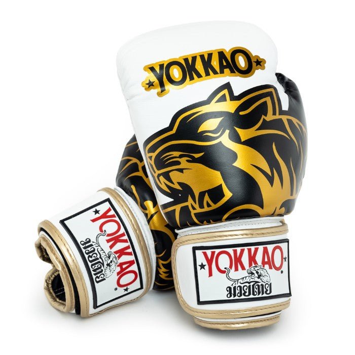 YOKKAO 'Original' Muay Thai Gloves - Gold - MMA Warehouse