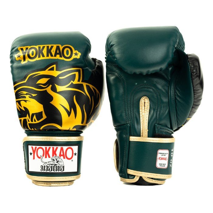 YOKKAO 'Original' Gold Muay Thai Gloves - Synthetic Leather