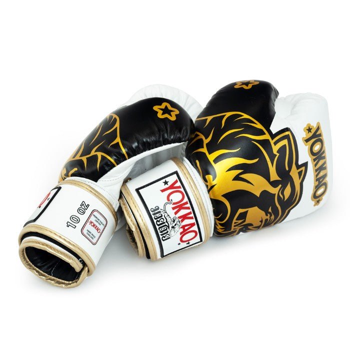 YOKKAO 'Original' Muay Thai Gloves - Gold - MMA Warehouse