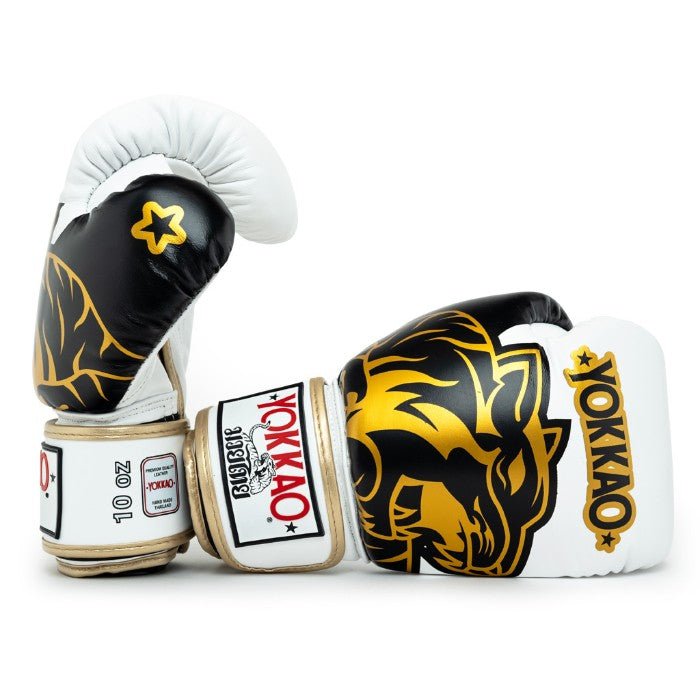 YOKKAO 'Original' Gold Muay Thai Gloves - Synthetic Leather