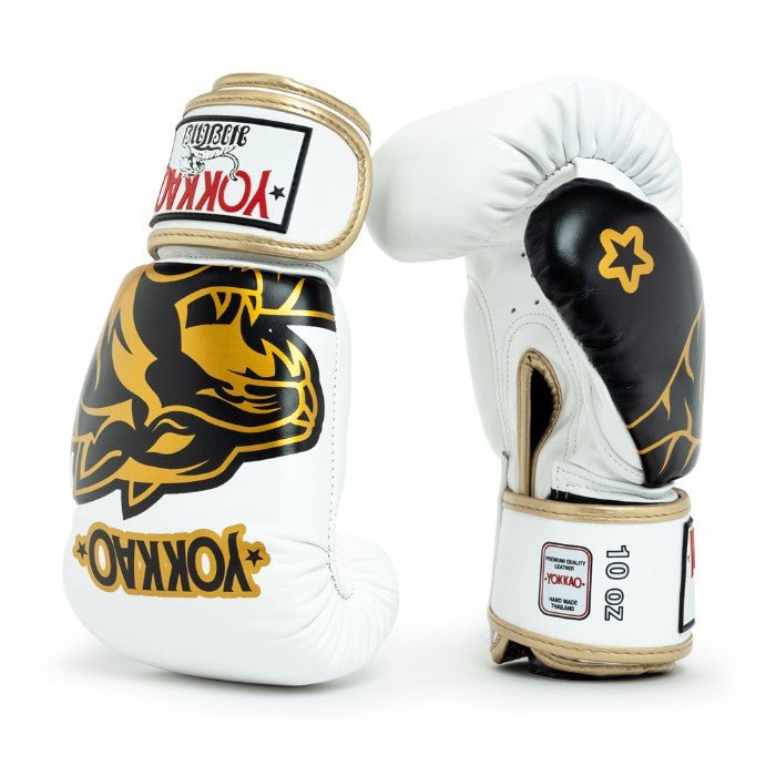 YOKKAO 'Original' Muay Thai Gloves - Gold - MMA Warehouse