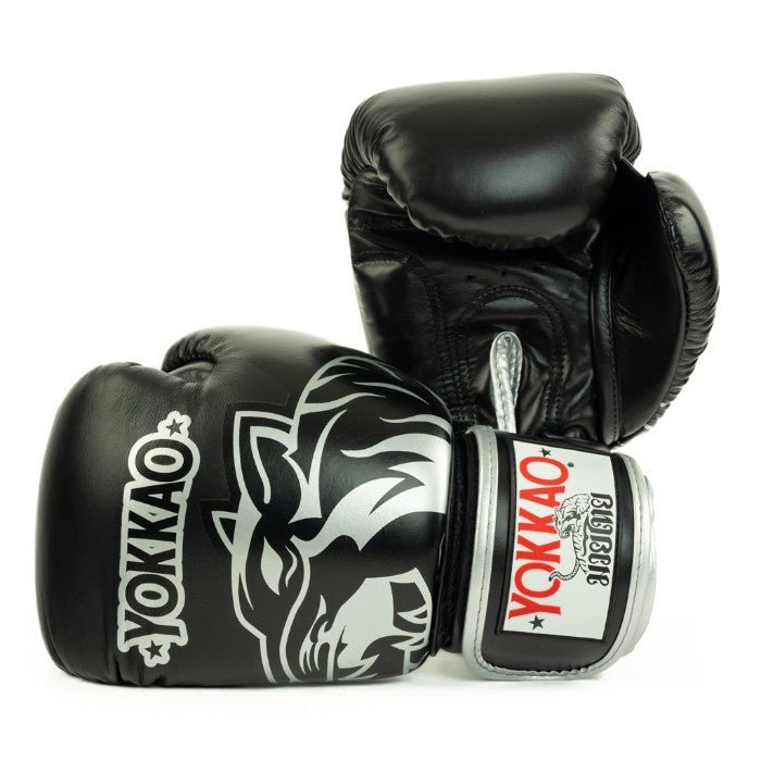 YOKKAO 'Original' Muay Thai Gloves - Silver - MMA Warehouse