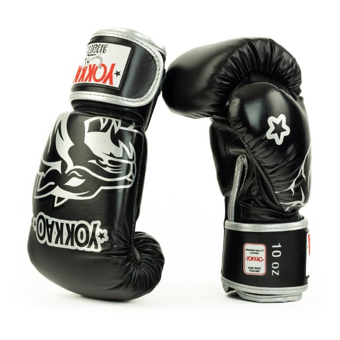 YOKKAO 'Original' Muay Thai Gloves - Silver - MMA Warehouse