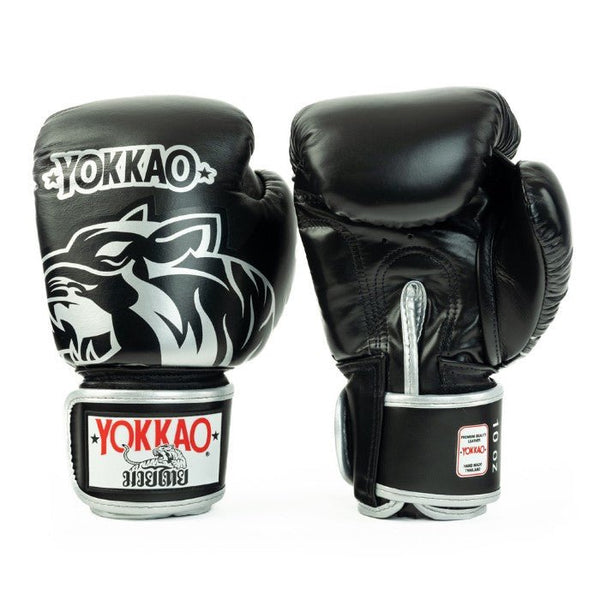YOKKAO 'Original' Muay Thai Gloves - Silver - MMA Warehouse