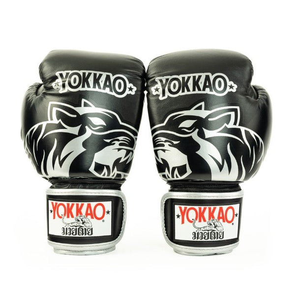 YOKKAO 'Original' Muay Thai Gloves - Silver - MMA Warehouse