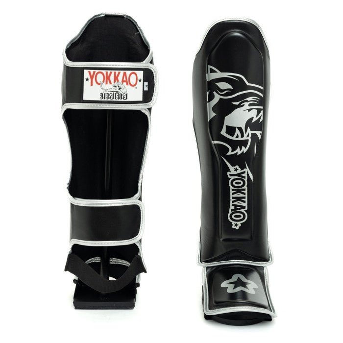 YOKKAO stadium shinguard レガース Sサイズ シンガード YOKKAO 'Original' Shin Guards - Silver - Microfiber Leather