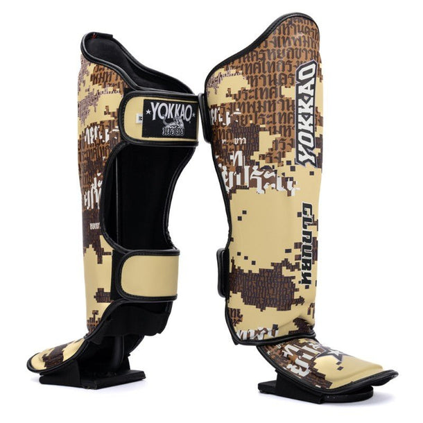 YOKKAO 'Thai Camo' Muay Thai Shin Guards - MMA Warehouse