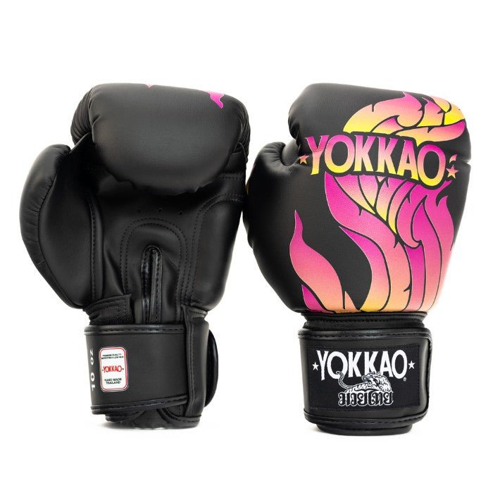 YOKKAO 'The Flame' Muay Thai Gloves - Microfiber Leather