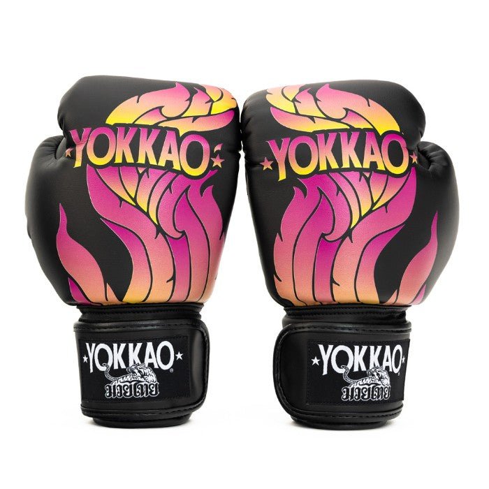 YOKKAO 'The Flame' Muay Thai Gloves - Microfiber Leather