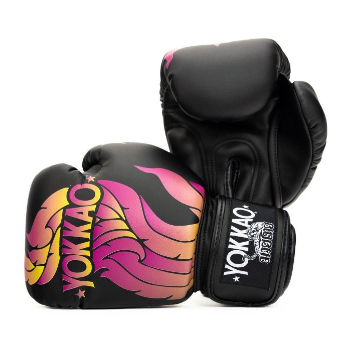 YOKKAO 'The Flame' Muay Thai Gloves - Microfiber Leather